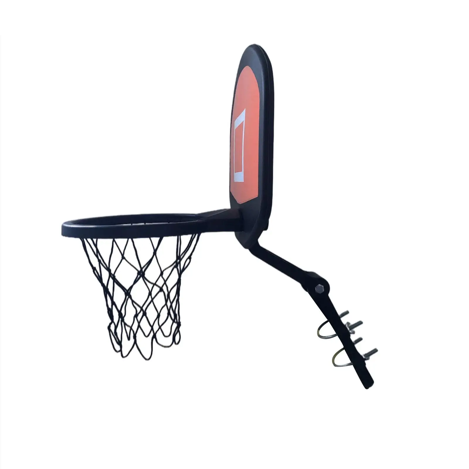 Basketball Hoop for Trampoline Replacement Trim Basketball Training Basketball Goal for Games All Age Curved Pole Indoor Playing