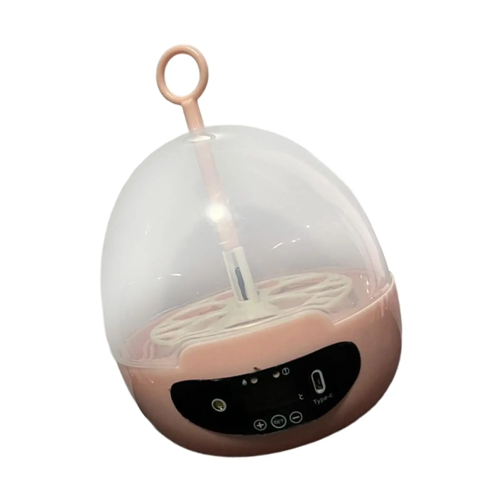 Mini 6 Eggs USB Incubator Hatcher Machine Temperature Control Turner Tray with Light for Pigeon Family Use Birds