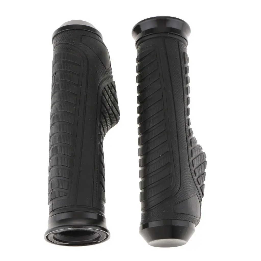 Pair Of Rubber Motorcycle Bike Handlebar Grips For 7/8 