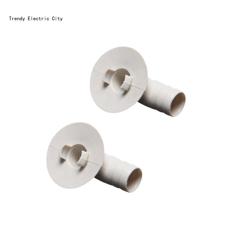 Description Picture 4 of itemR9CD 2pcs External Unit Drain Hose Connector Air Conditioner Drain Outlet Connector Elbow Fitting Air Conditioner Repair Tool