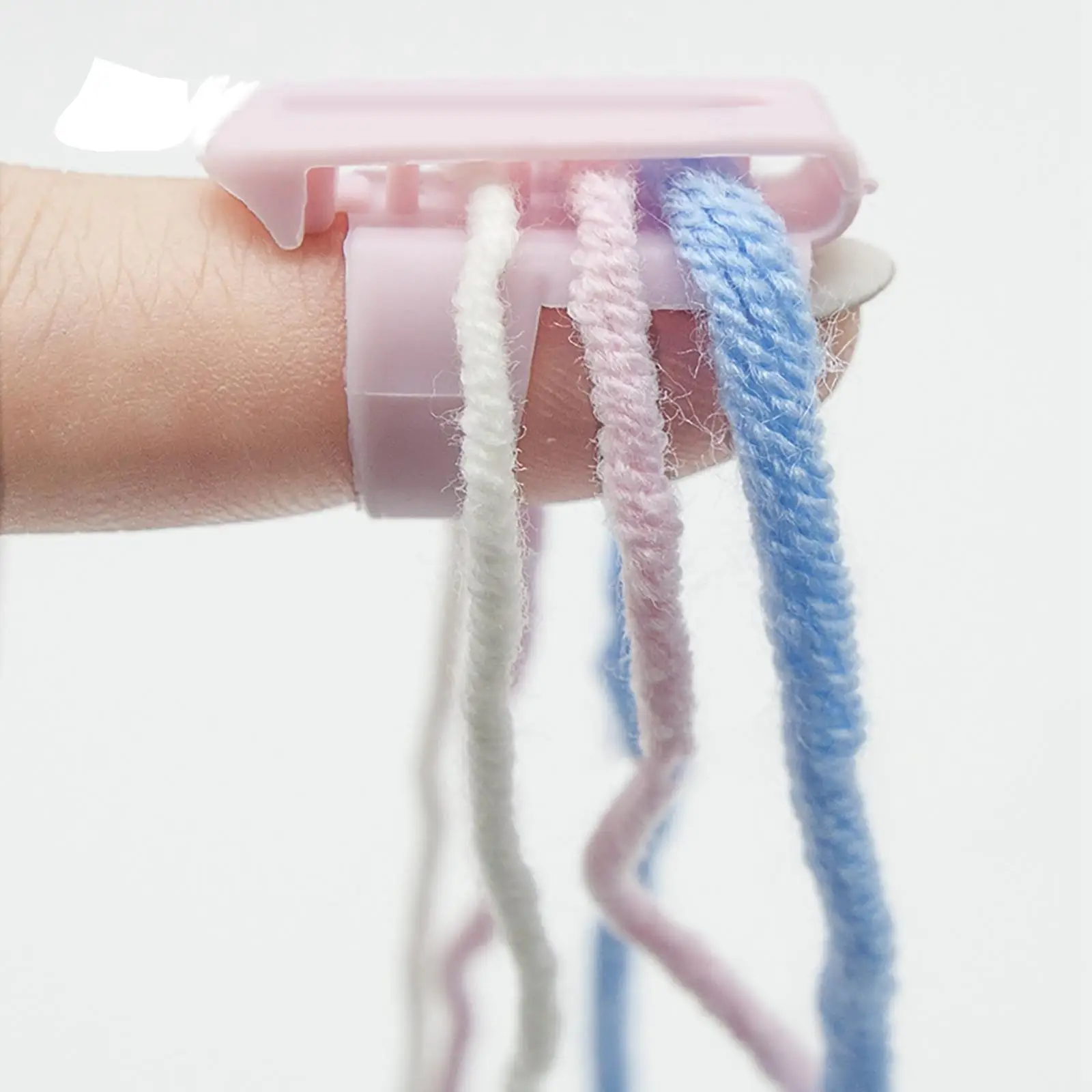 4Pcs Yarn Guide Thimble Finger Splitter Sweater Wool Knitting Tool Sewing