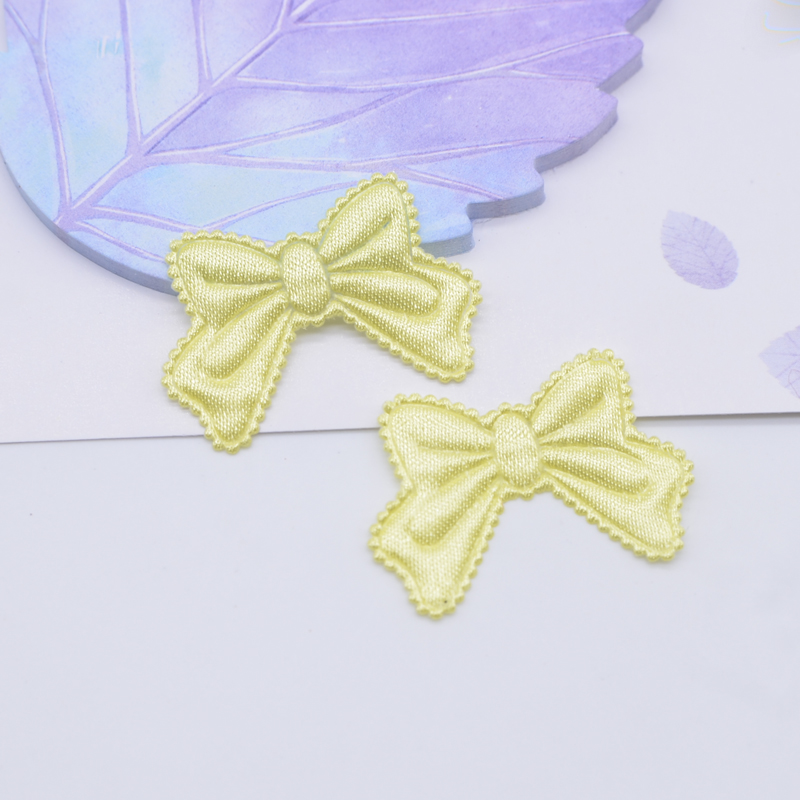 50Pcs 30*20mm Fliege Tuch Applique für Hochzeit Kleidung Nähen Liefert Patches DIY Stern Rahmen Album decor Zubehör – Detail 5