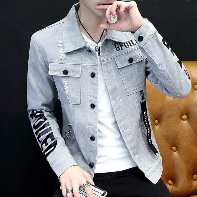 Spring And Autumn Jeans Coat Men s Korean style Fashion Students Handsome Versatile Jacket MEN S Wear Summer Men s Denim Jacket AliExpress 200000343