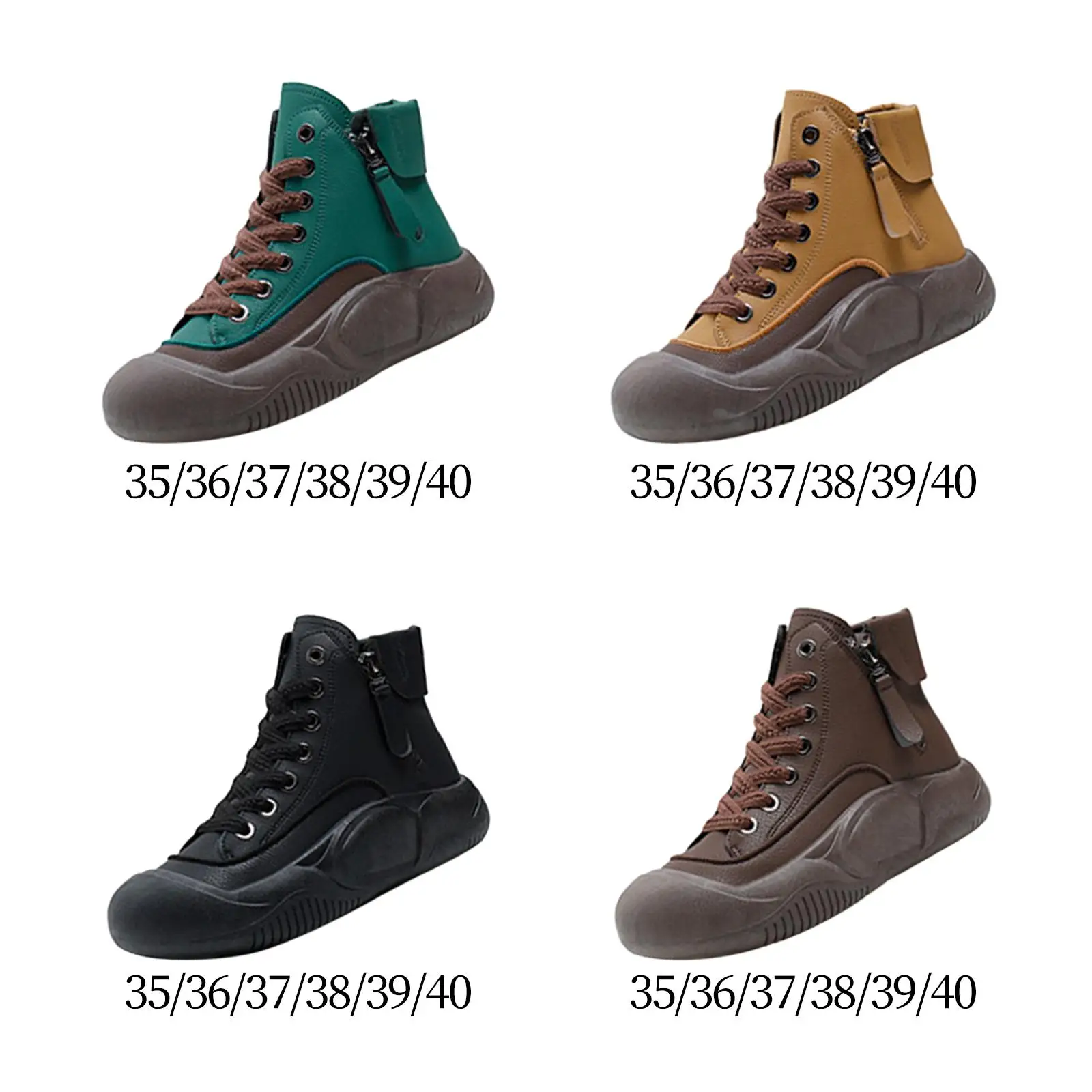 Women`s Sneakers Round Toe Platform Sneakers Lace up Shoes Female Thick Sole Casual Shoes for Hiker Fall Walking Winter Outdoor