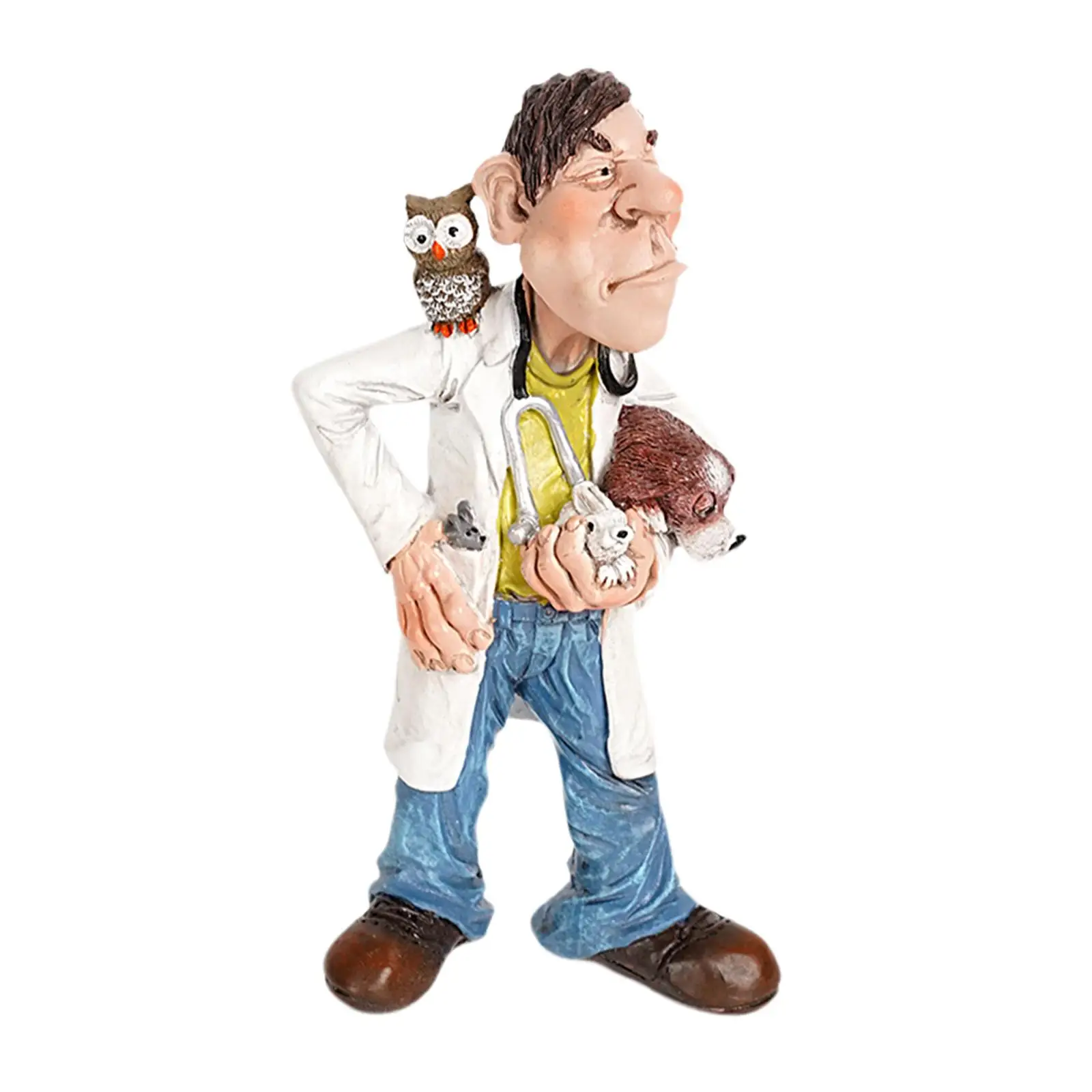 Modern Doctor Statues Figurines Crafts Resin Sculptures for Cabinet Dresser