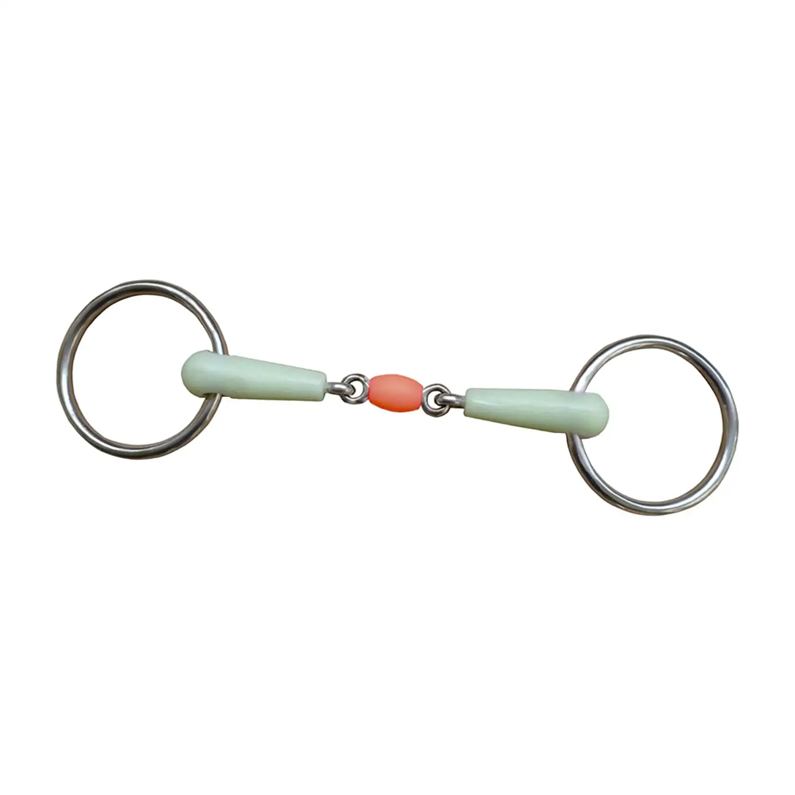 horse Mouth Bit Snaffle Bits Supplies Bit Comfort Stainless Steel Flavor for Equipment Training Cheek Horse Chewing