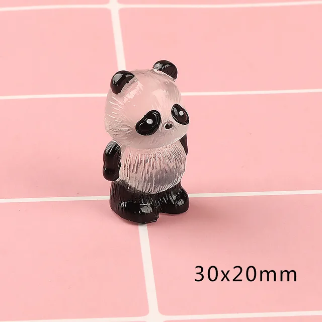 Vaguelly 4 Stück Fitness-Panda-Modell Mini-harztiere Mini-Panda-dekor  Mini-Panda-Figur Mini-Panda-Statue Pandas Mikro-landschaftsornamente