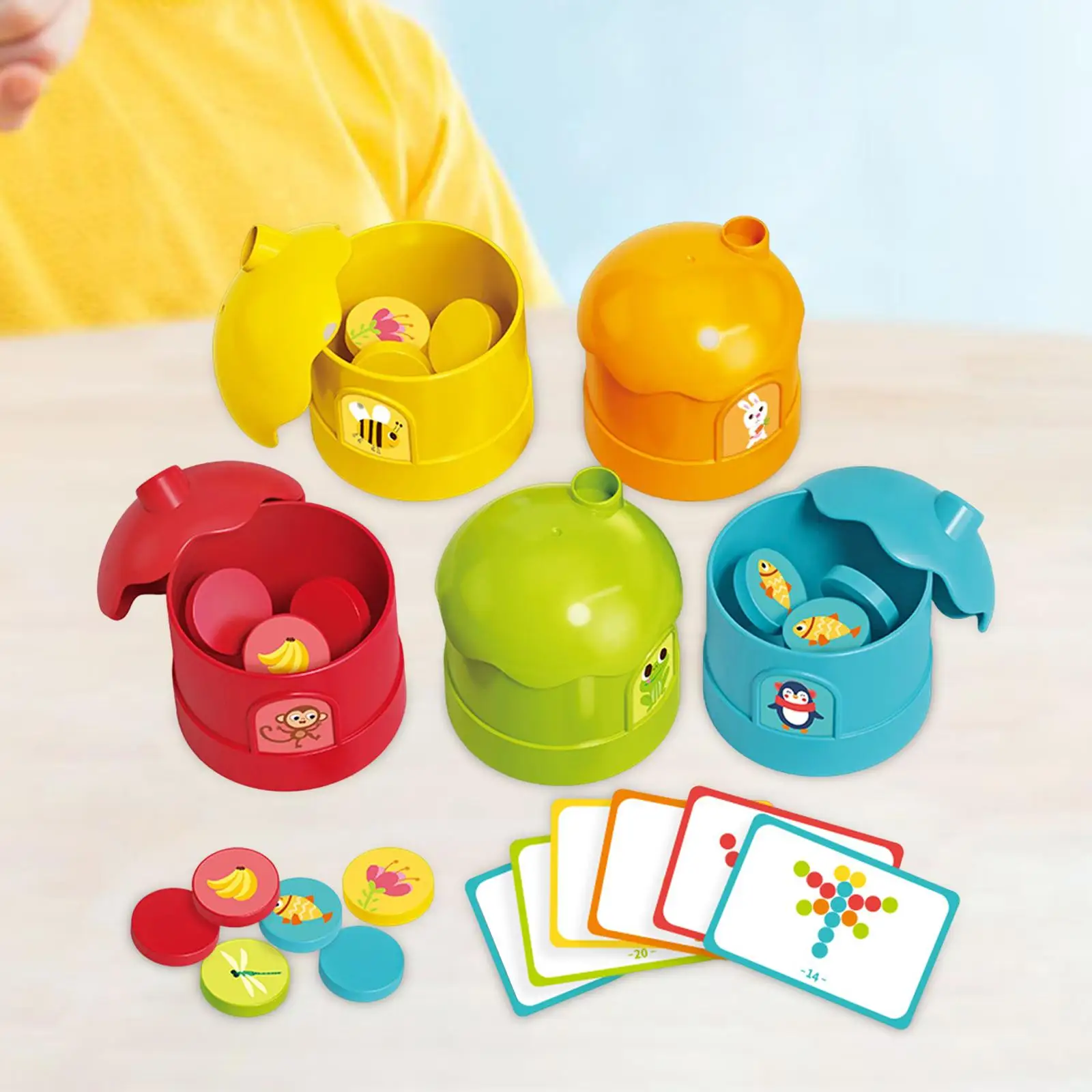 Early Education Color Sorting Cup Puzzle Classified Toys for Kindergarten