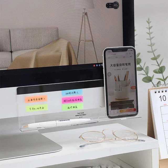 Bacheca adesiva Monitor Memo Sign bacheca con supporto per telefono  autoadesivo