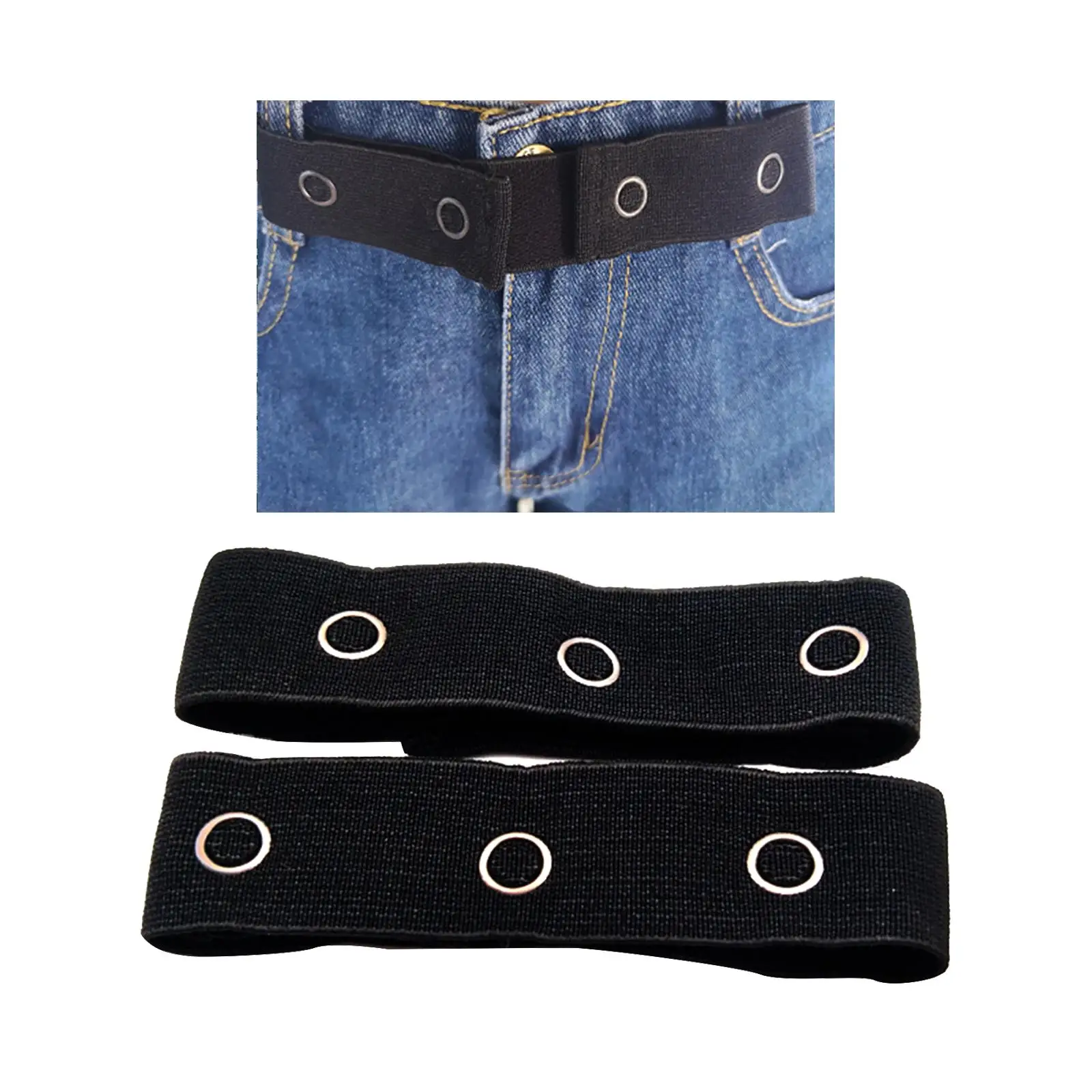 1 Pair Pants Button Extenders Spare Adjustable Multifunctional Easy to Use Elastic Portable Waistband Extenders for Pants Jeans