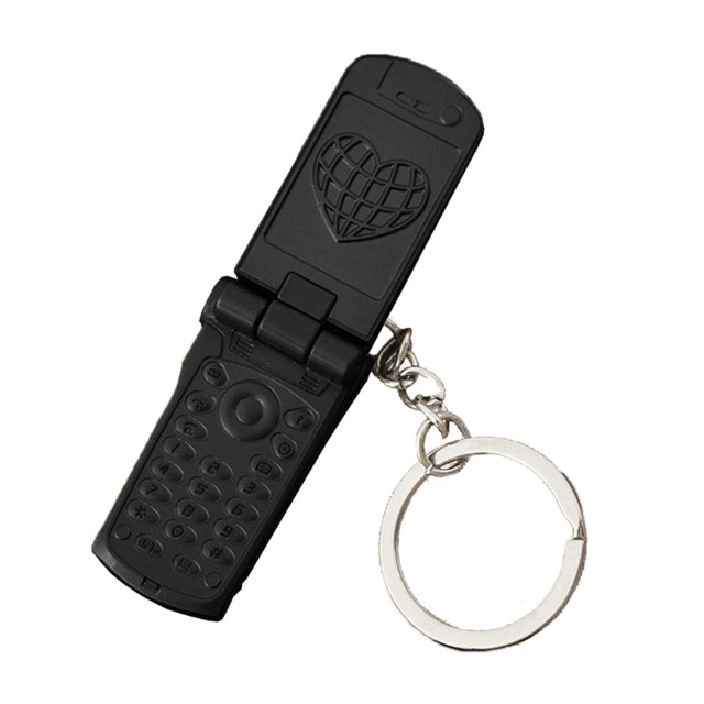 Y2K Mobile Phone Keychain Punk Style Vintage Hype 4cm Metal