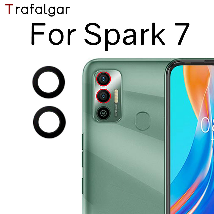 Стеклянный объектив задней камеры для Tecno Spark 7 KF6 KF6j Замена |  AliExpress