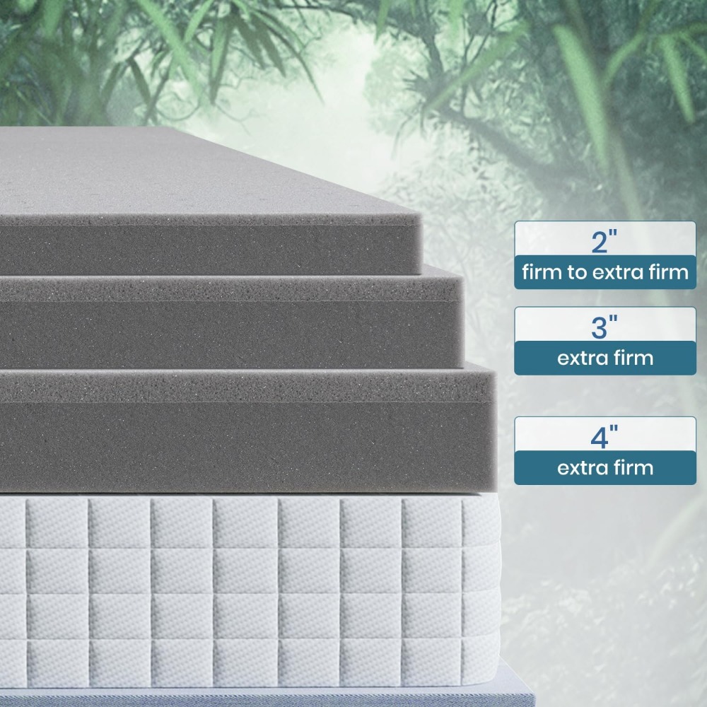 Description Picture 6 of itemSleepmax Extra Firm Mattress Topper . Size 3 Inch - Memory Foam Mattress Topper - Bamboo Charcoal Infusion - Ventilated