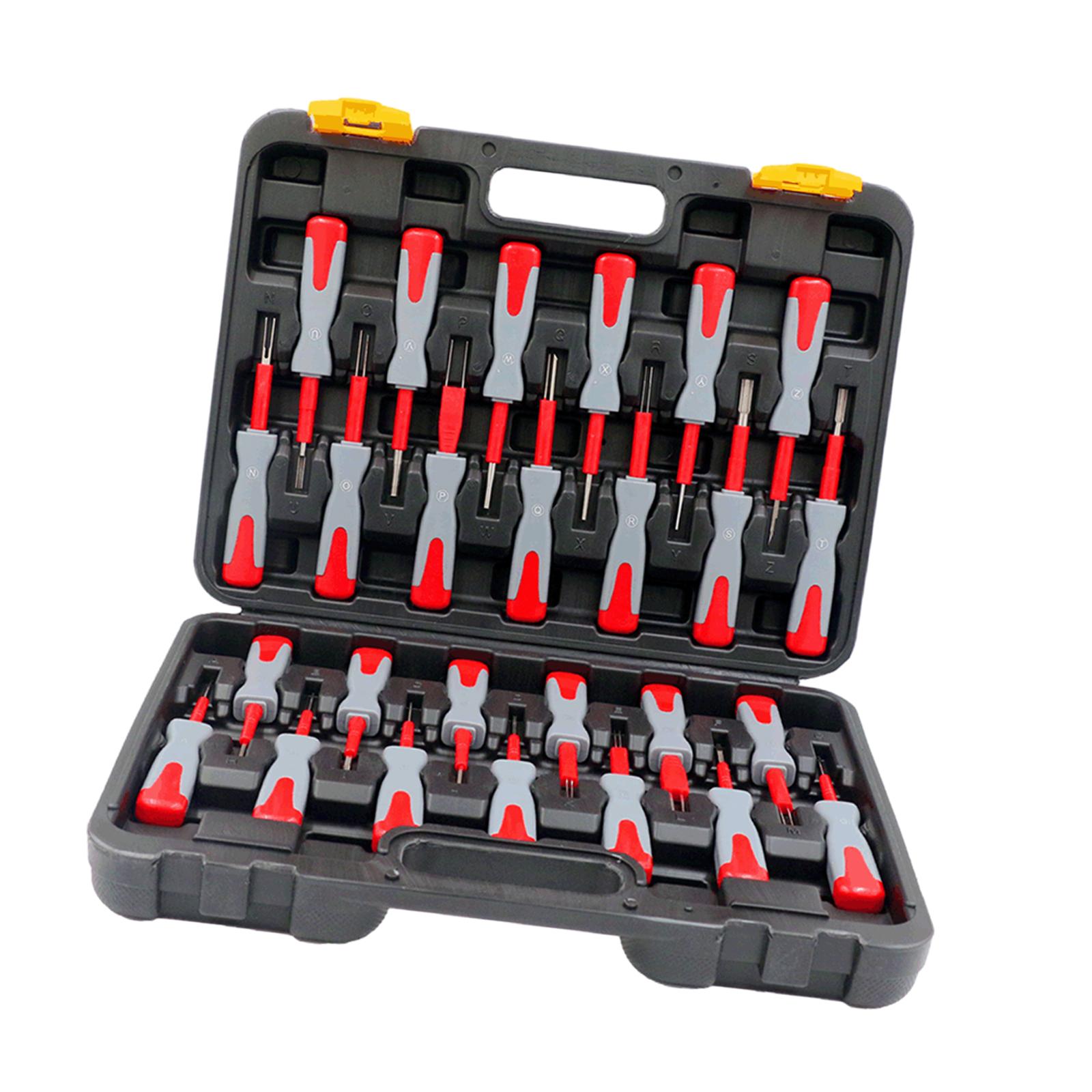 26Pcs Car Terminal Removal Tool Kit for Car Connector Terminal Carrying Case