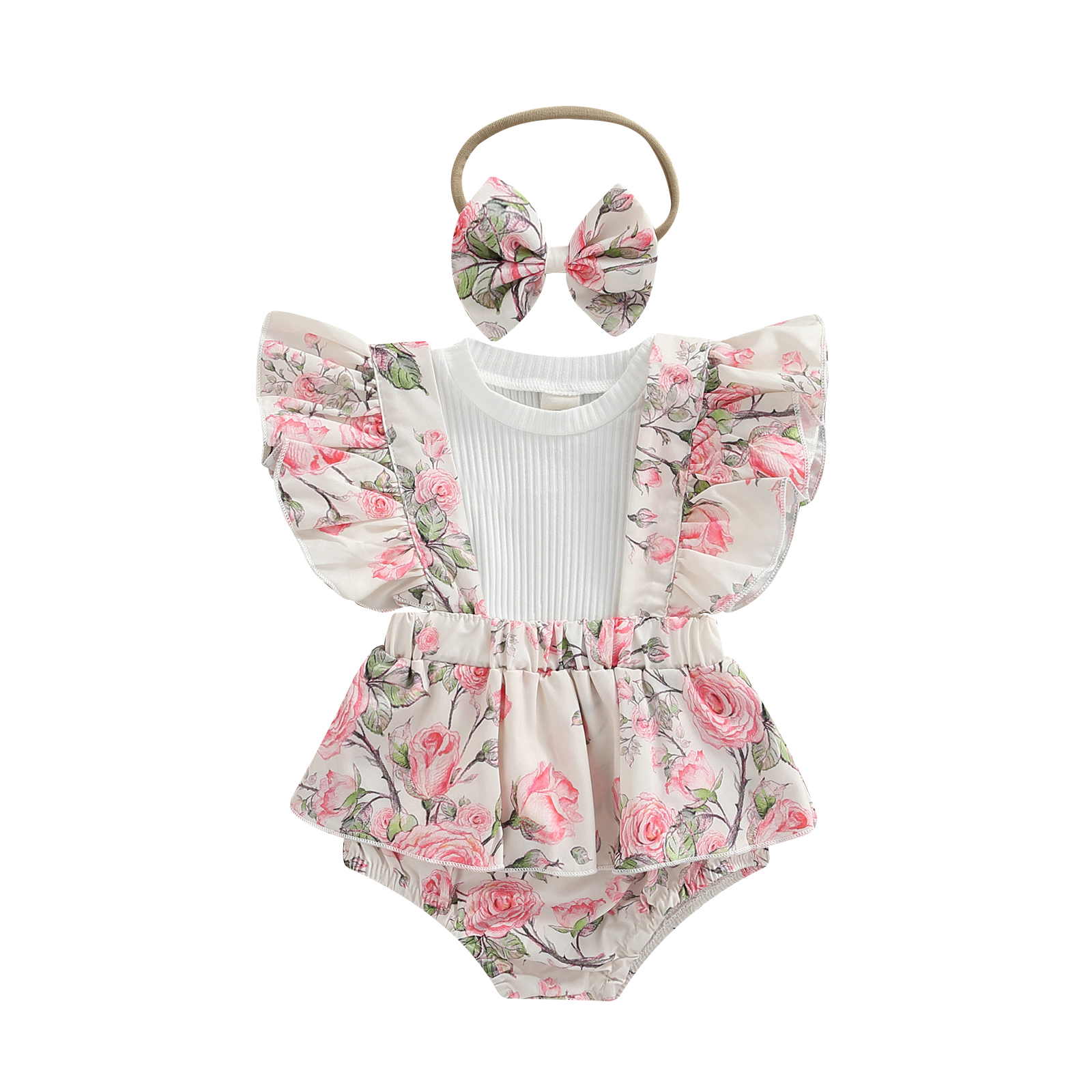 new baby clothing set	 Ma&Baby 0-18M Newborn Infant Baby Girl Clothes Set Knitted Ruffle T-shirt Floral Overalls Shorts Outfits Summer Costumes D01 Baby Clothing Set luxury