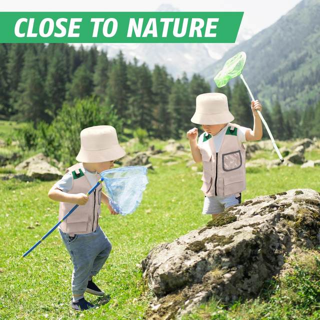 1 Set of Kids Exploration Vest Hat Set Cosplay Explorer Child Costume Kit Kids  Fishing Clothes - AliExpress