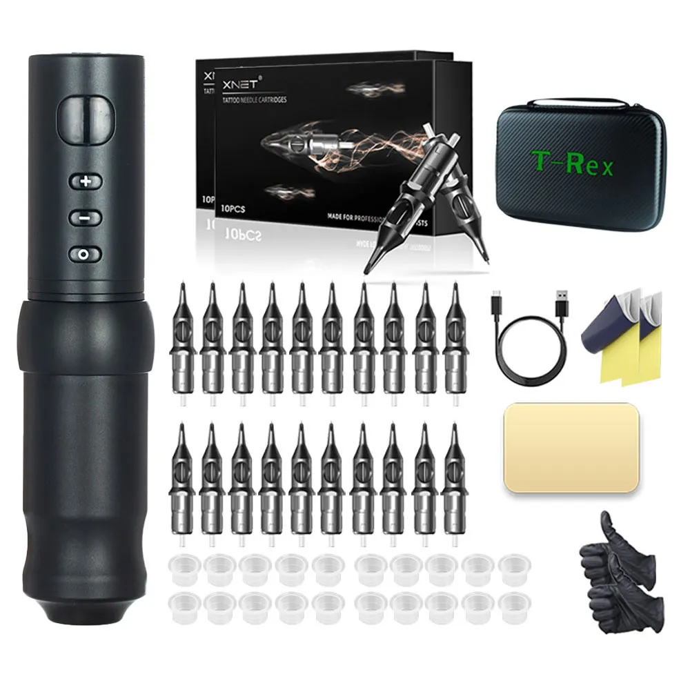 Best of Ambition Black Wireless Tattoo Machine Pen Kit 1950mAh Battery Pack Portable Professional Tattoo Equipment Reviews & Tips