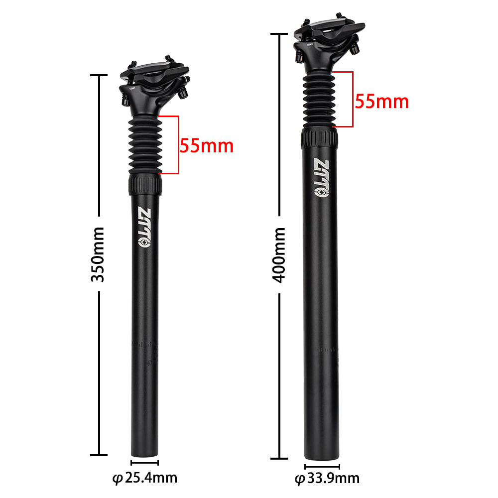 ZTTO MTB Federung Sattelstütze Dropper 25,4/27,2/28,6/30/30,4/30,9/31,6/30,9mm Fahrrad Sattelstütze Stoßdämpfer Sattel Rohr 350mm – Detail 2