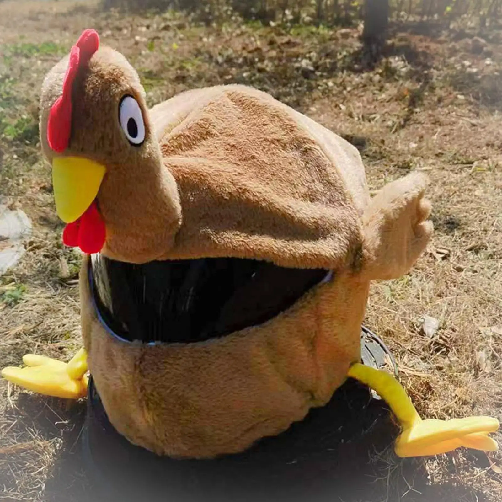 Turkey Shaped Helmet Cover Protective Plush Outdoor Helmet Protective Cover