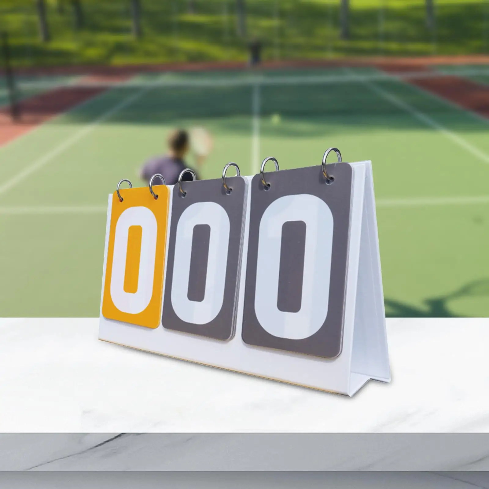 Score Board 3 digits Portable Scoring Board Game Flipper Sports Tabletop for Basketball Baseball Tennis Multi Sports Score Flip