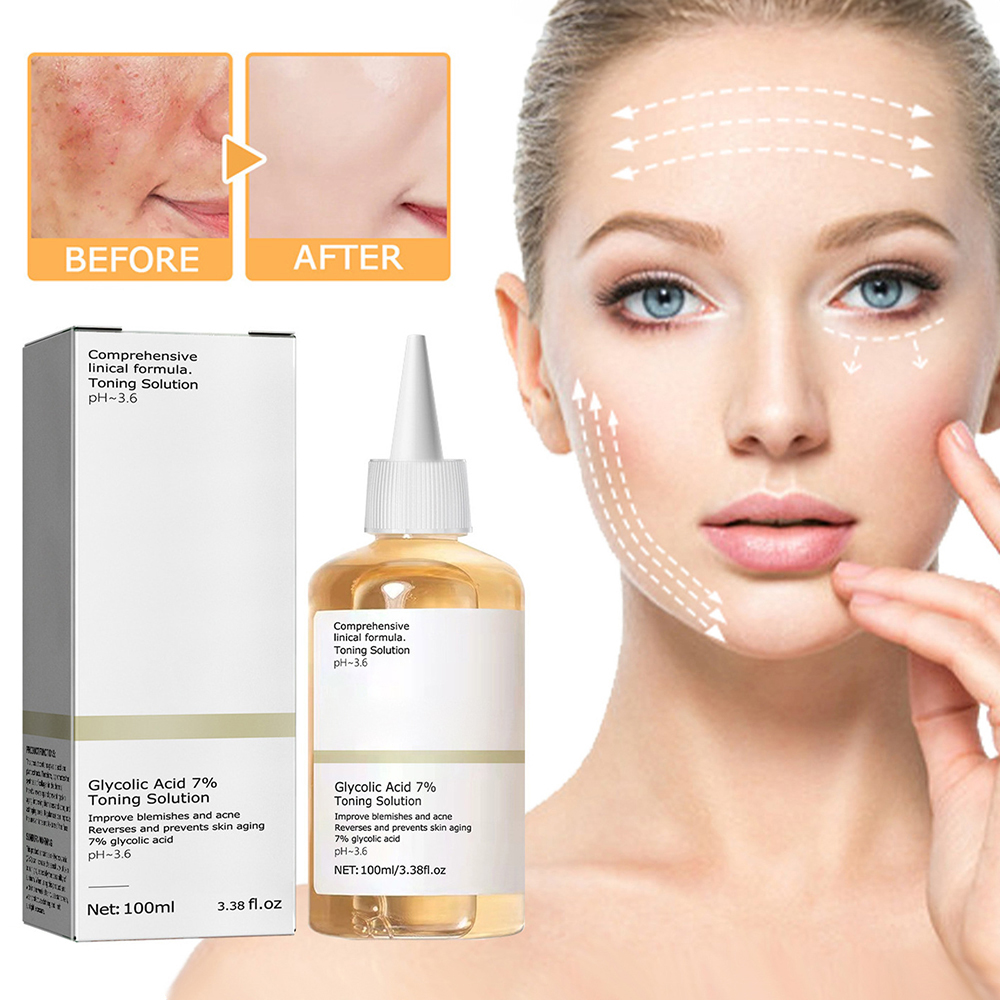 Best of 100ml Repairing Facial Oil Nourishing Gentle Glycolic Acid Toner Face Essence Glycolic Acid 7% Toning Solution Skin Care Reviews & Tips - Image 5