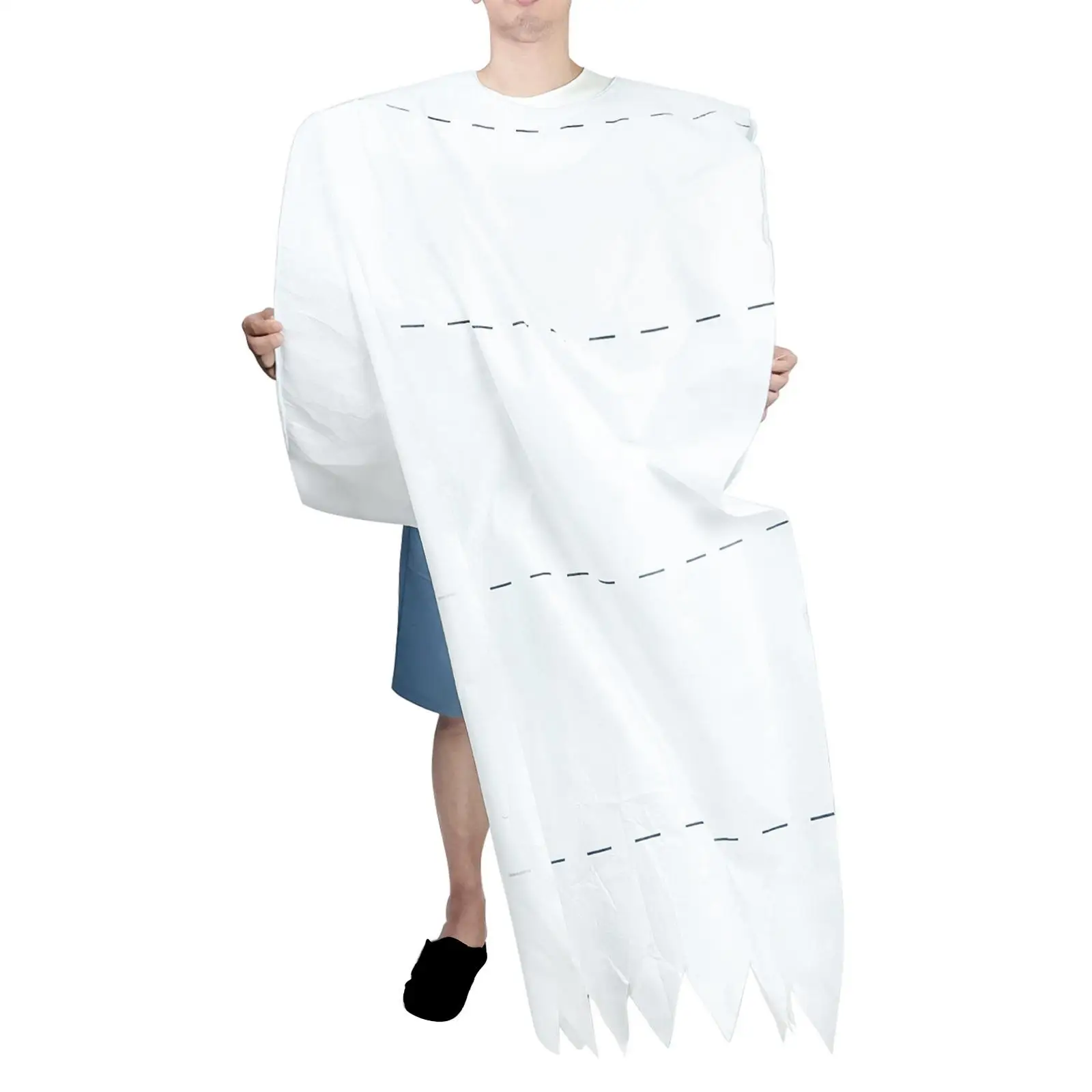 Toilet Tissue Costume Large Roll Cosplay Costume Funny Roll Paper Cosplay Clothing for Stage Halloween Cosplay Adults Couples