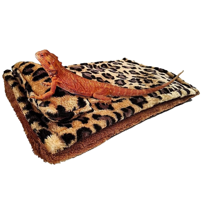 Title 8, Terrarium Sleeping Bed for Reptiles LeopardPrin...