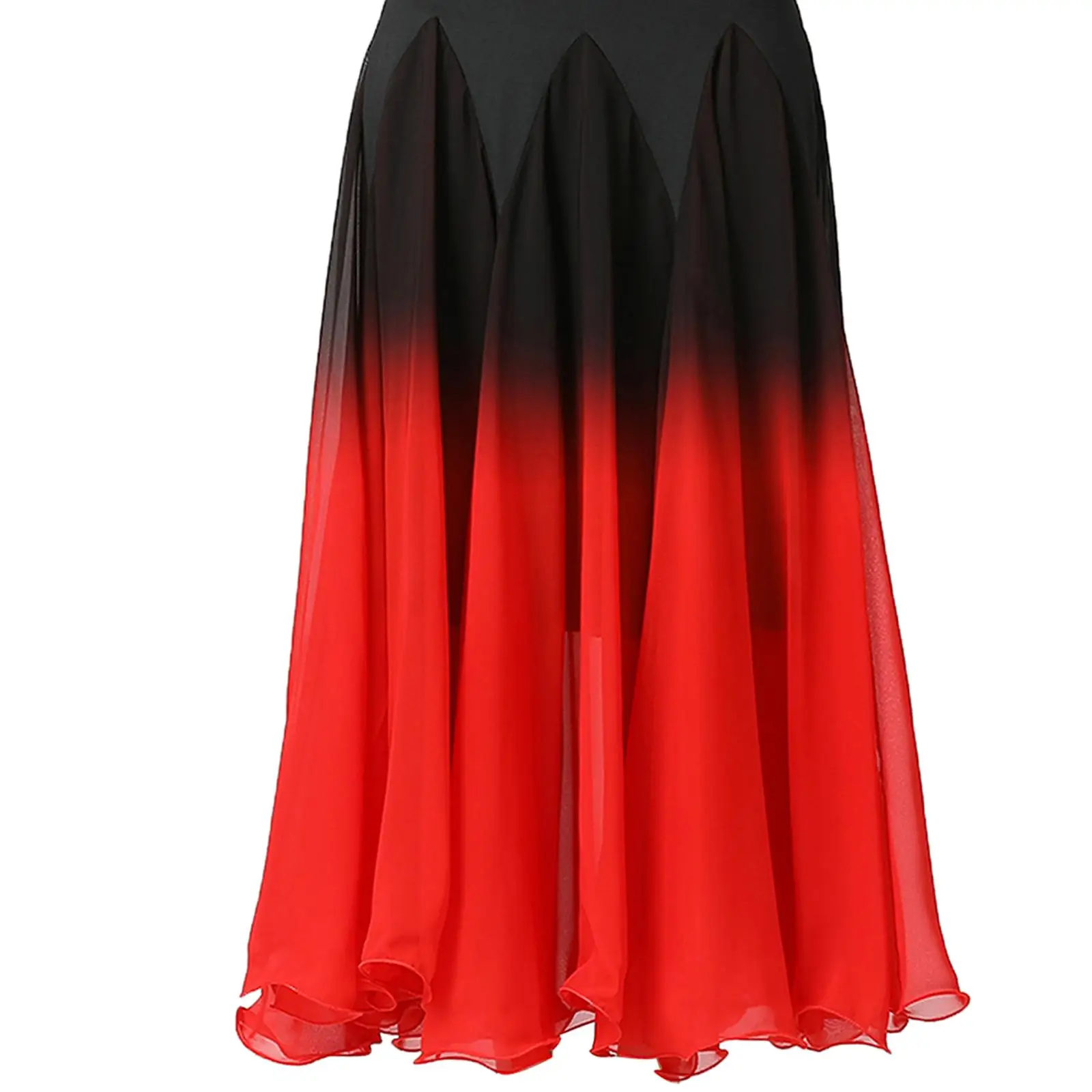 Classical Ballroom Dance Skirt Dancing Costume Stage Performance Belly Clothing  Spanish Skirts for   Waltz Ladies Girl , XL