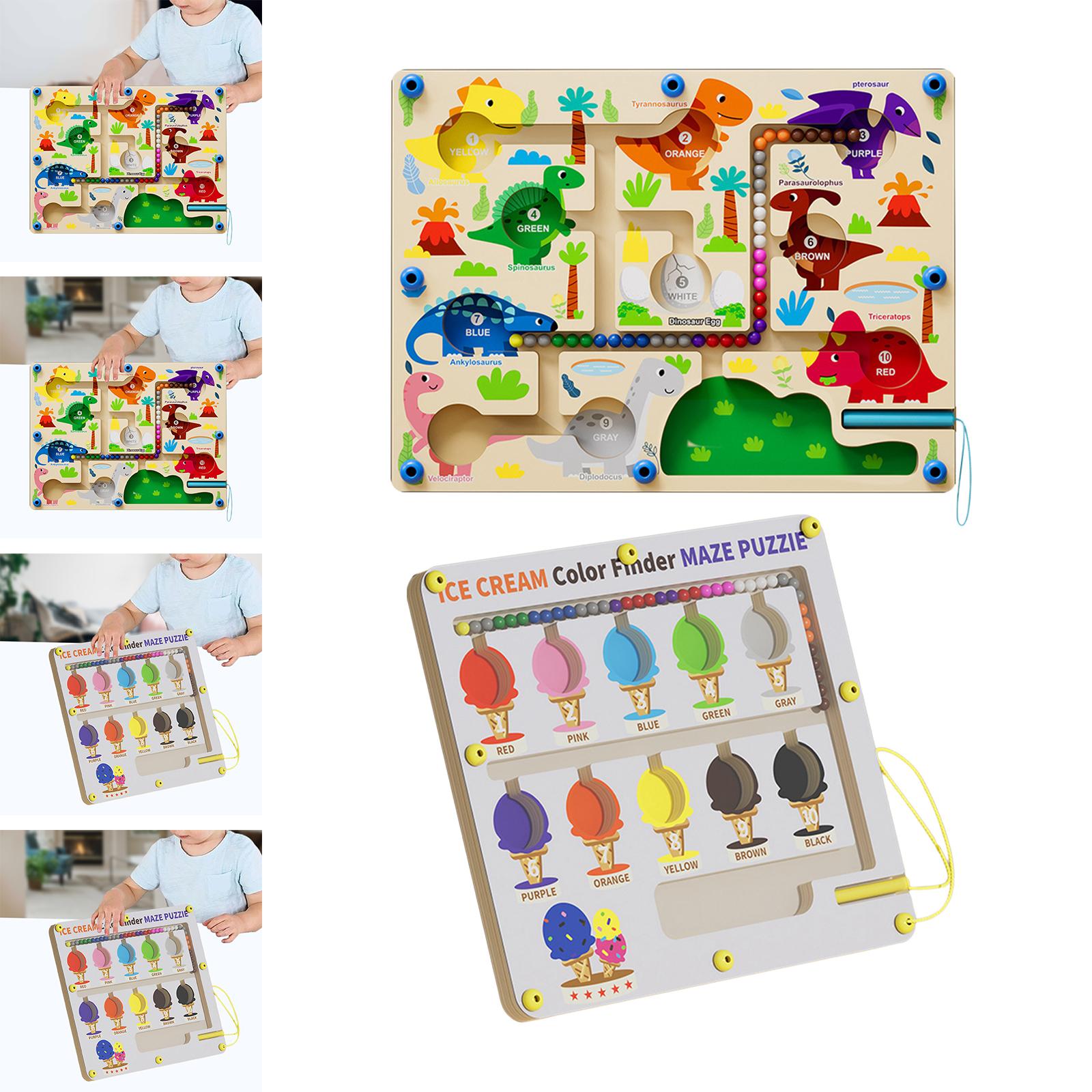 Montessori Educational Toys Color Matching Learning Counting Puzzles Board for Toddlers 3 4 5 Years Old Girls Boys Children Gift