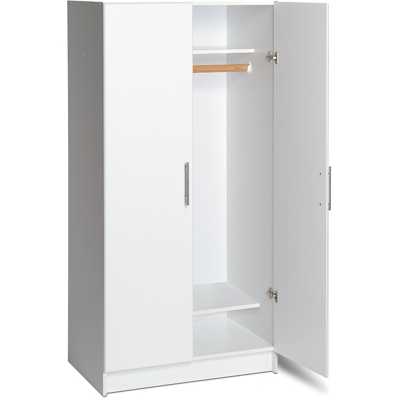 Title 4, Wardrobe Closet - White 32"W x 35"H x 20"D Cabi...