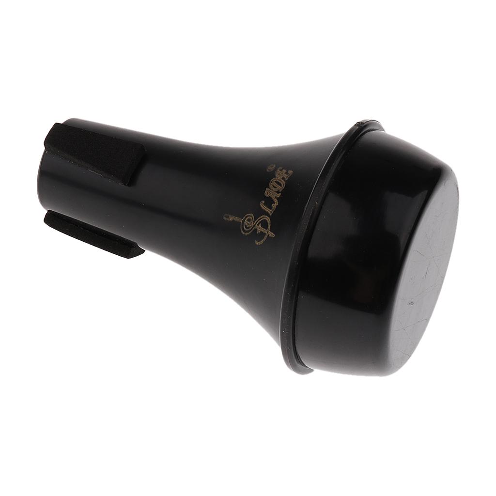 2x Mini Silent Mute Mute Straight Practical Black for Trumpet