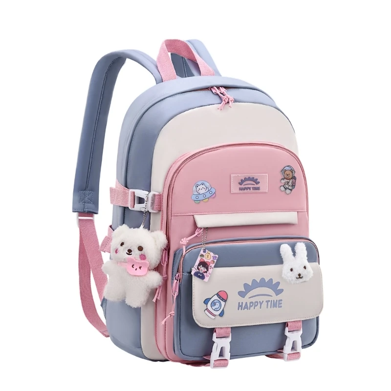 Kawaii Large Capacity Waterproof Pastel School Backpack