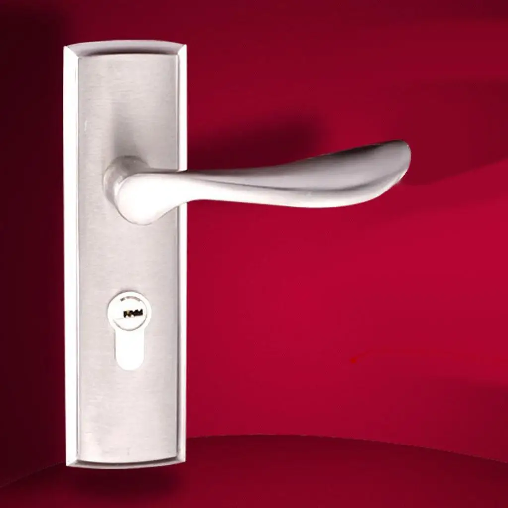 Aluminum Alloy Door Handle Lock Home Entry Security Door Lockset for Bedroom Bathroom Latch 3 Keys #1