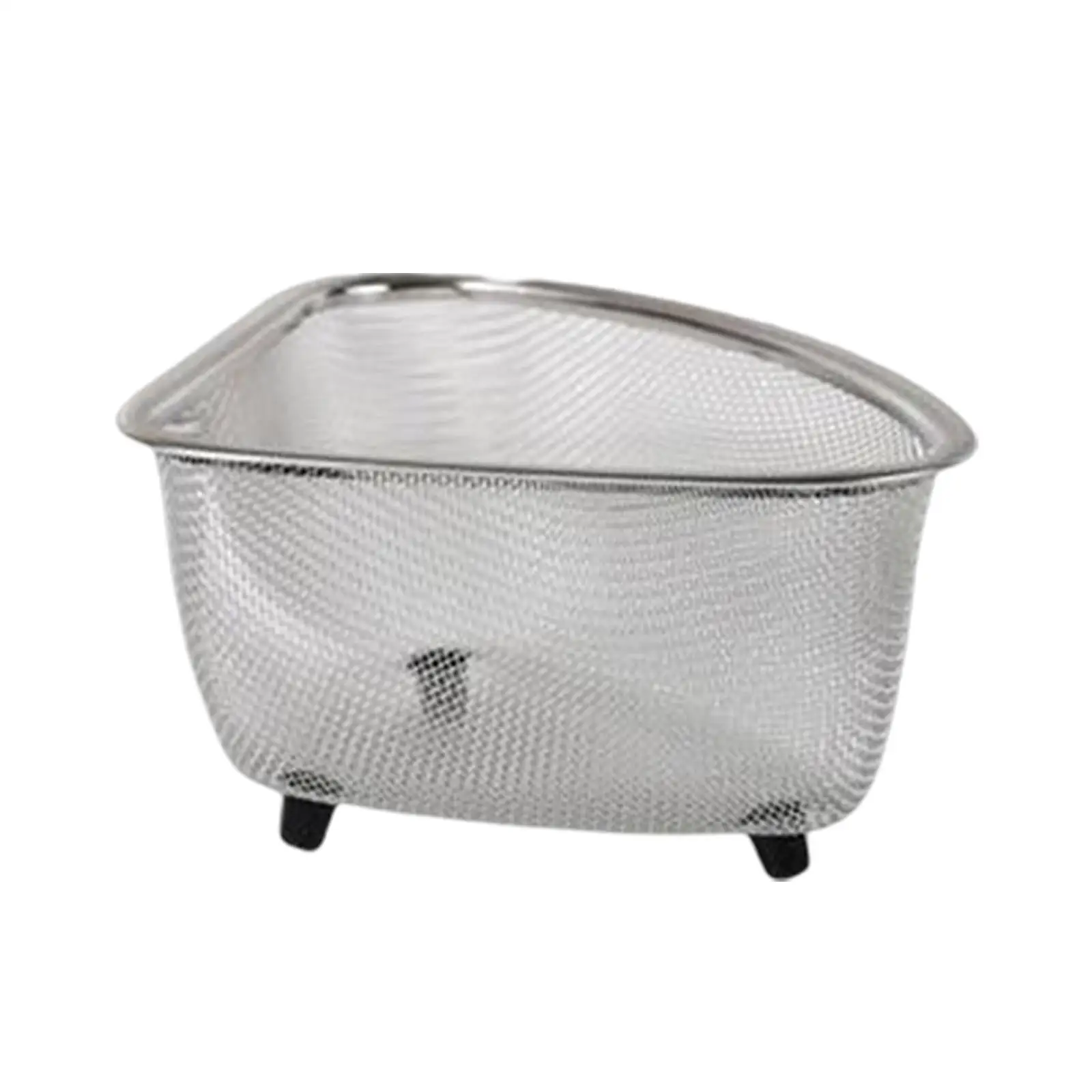 Practical Colander Triangle Strainer Durable Drain Basket Reusable Sink Drain Dish Rack for Cook Vegetable Fruits Pasta Basket