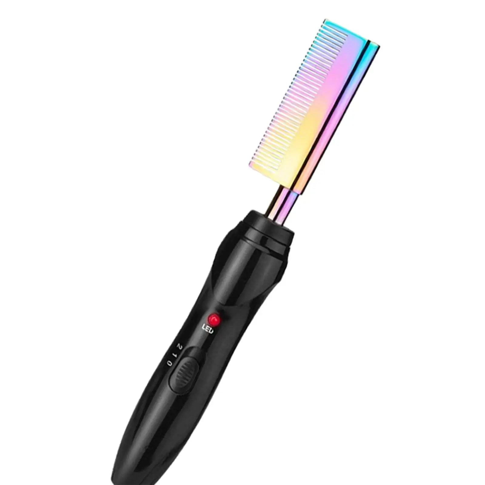 Hair Straightener Comb Brush 2-In-1 Rapid Heating Dual Use Straight Hair Straight Volume Comb US Plug Short Hair Thick Hair Men