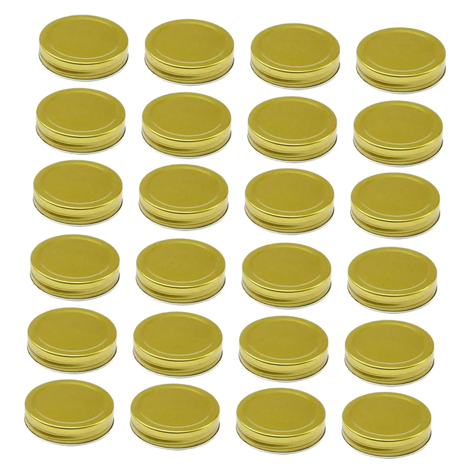 24 Pack  Jar Lids  Reuseable Regular Mouth  Storage Canning Lids
