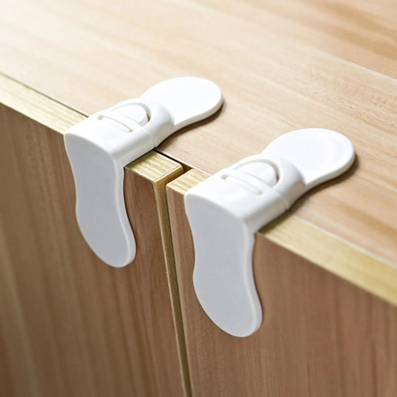 2Pcs Baby Proofing Cabinet Locks, Lock System Cabinet Locks for Drawers Cabinets