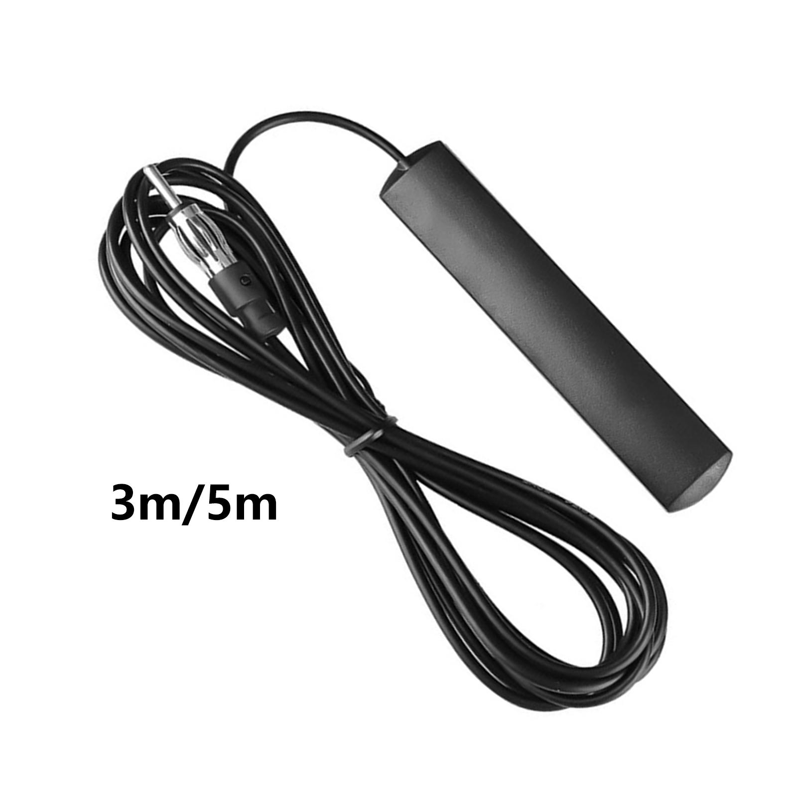 Car Antenna AM FM Radio Antenna Signal Amp Amplifier for Vehicle Motorcycle Campers