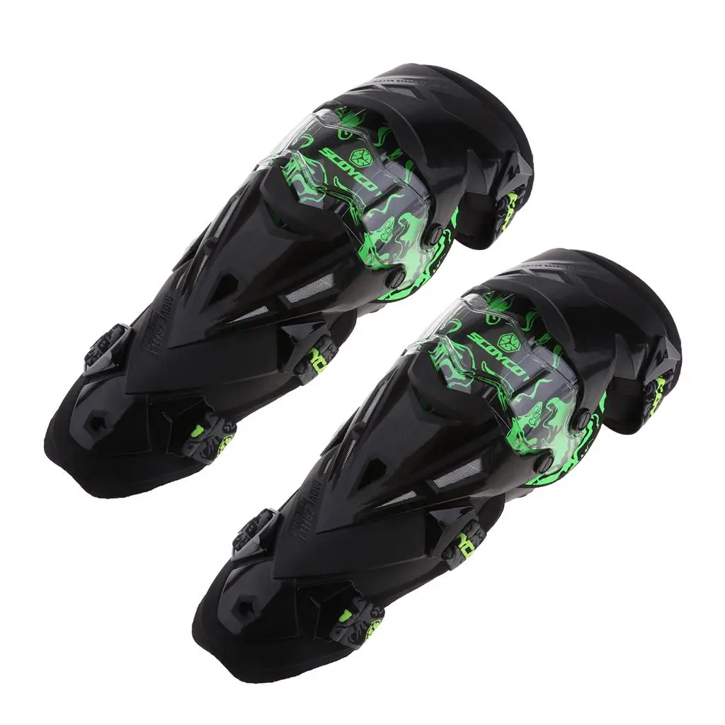 2x Motorcycle Knee Guard Pads Motocross Shin Protective Guards for Motorcycle Motocross Racing Knee Guards Safety Gears