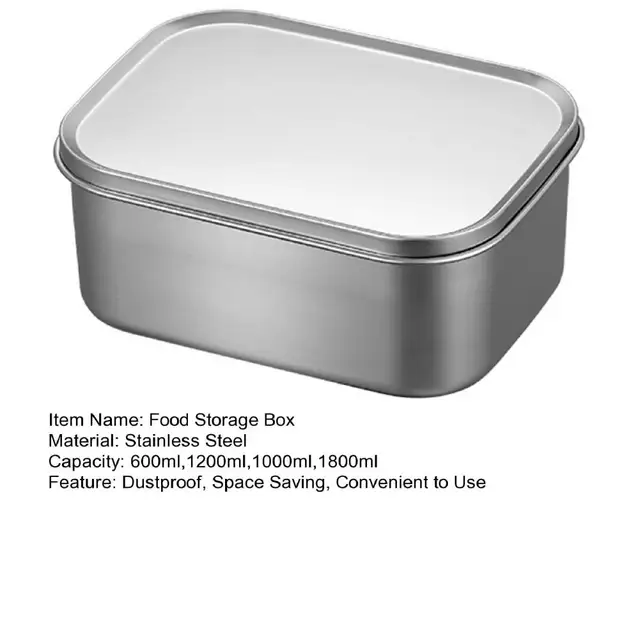 Storage Boxes Steel  Buy Stainless Steel Boxes with Lids – Nutristar