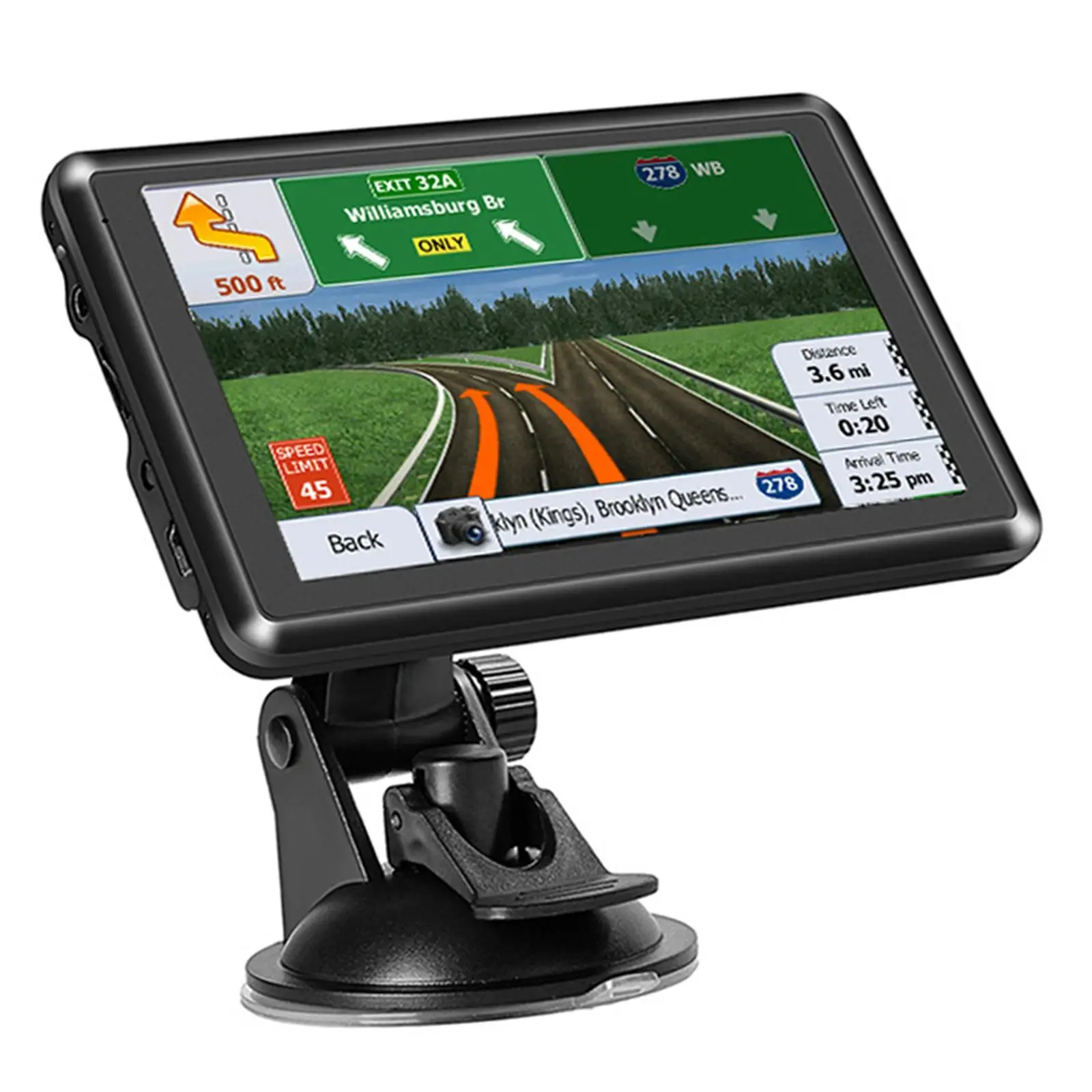 GPS Navigation for Car, 5 inch Touch Screen High Resolution Maps Driving Alert Car GPS Navigator GPS Satellite Navigator