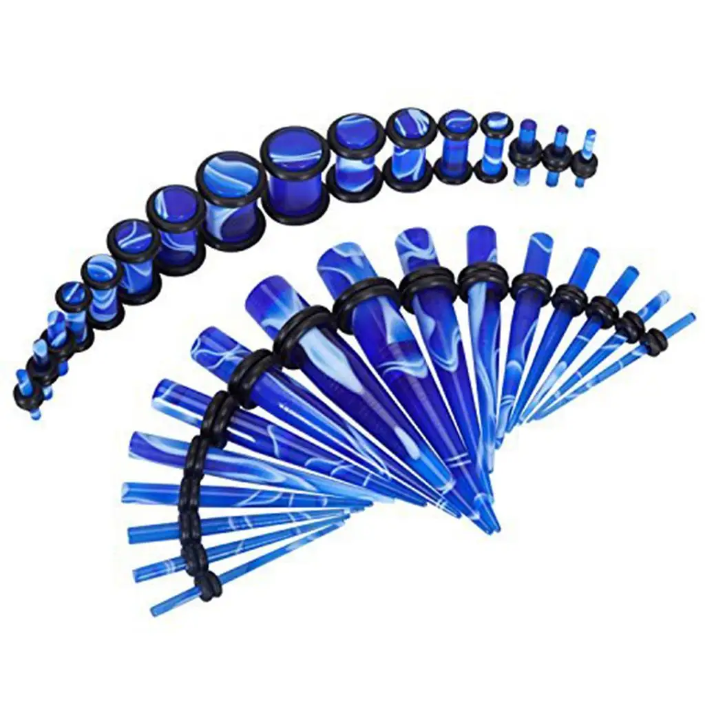 32pc Gauges Ear Stretcher Tapers And Tunnel 14G-00G Stretching Set