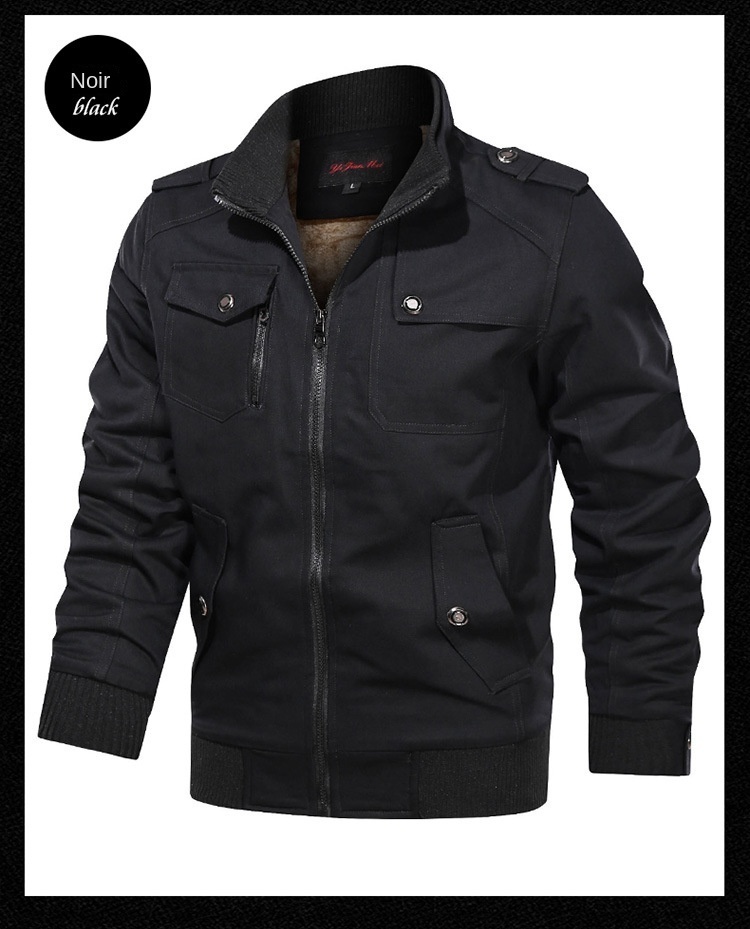 CHAIFENKO – Veste Bombardier Militaire Pour Homme, Parka Chaude, Polaire épaisse Et Décontractée