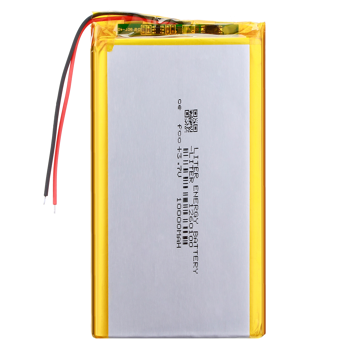 3.7v, 10000mah, 1260100 polímero de lítio bateria