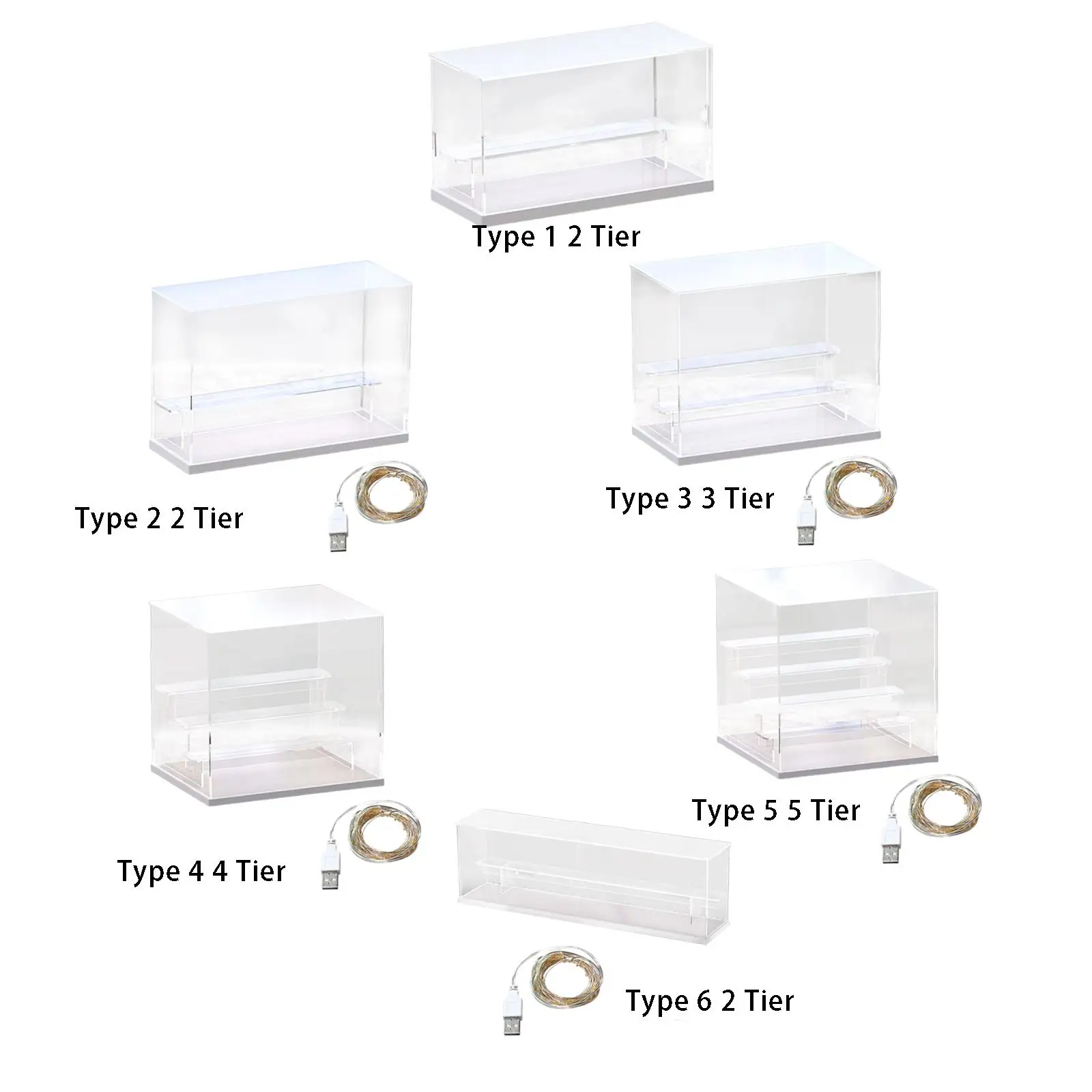 Showcase Decoration Storage Holder for Miniature Figurines Model Collectibles Organizing Toys