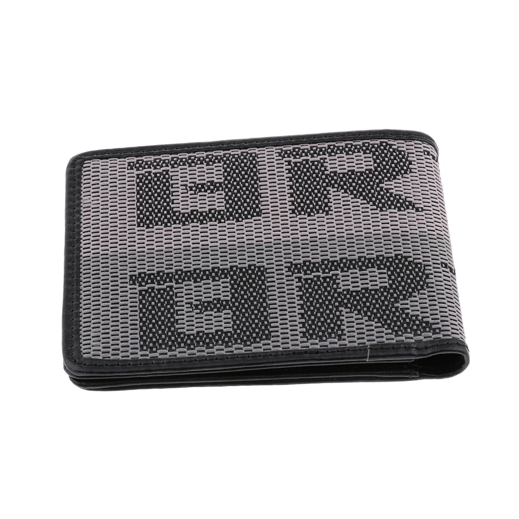 BRIDE Seat Black/Grey Gradation Logo Dark Bordered Wallet Custom Leather