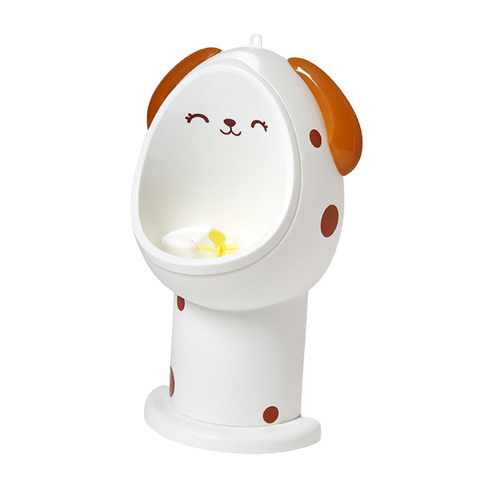 Toddler Pee Trainer Potty Urinal Toilet Boy Standing Urinal Built in Rotating Windmill for Bathroom Split Designed Adorable