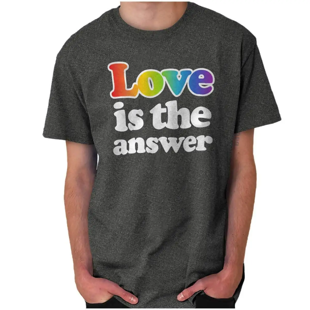 Женская/мужская футболка с рисунком Love Is the Get Радуга, гей Pride |  AliExpress