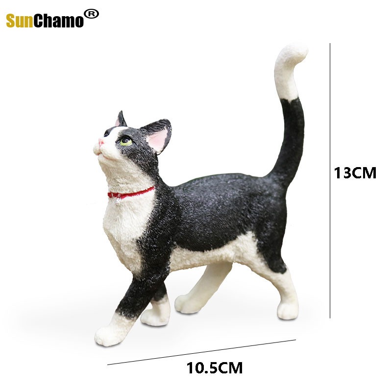 Simulação gato modelo para decoração Home, adorável