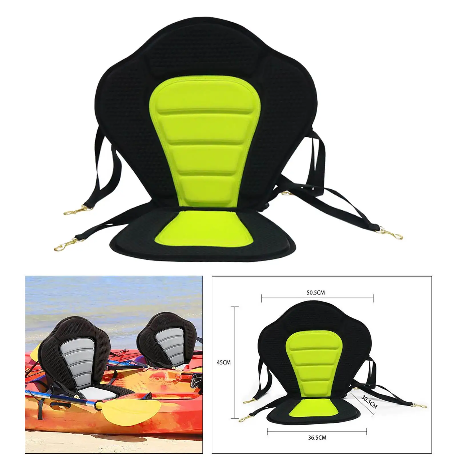Universal kayak boat seat, Waterproof Durable Elastic Comfortable for Canoes